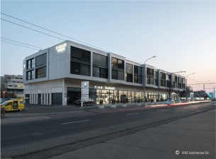 Nouveau garage Facchinetti et logements étudiants, Neuchâtel NE
