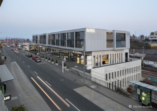 Nouveau garage Facchinetti et logements étudiants, Neuchâtel NE