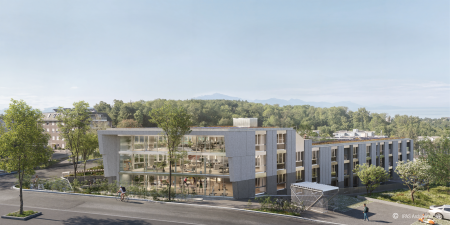 Wohn- und Gewerbeüberbauung, Le Mont-sur-Lausanne VD